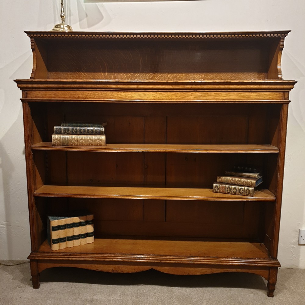 A Golden Oak Open Bookcase 