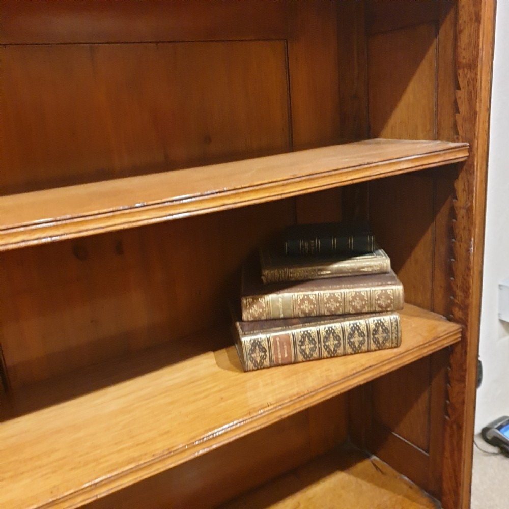 A Golden Oak Open Bookcase  View IV