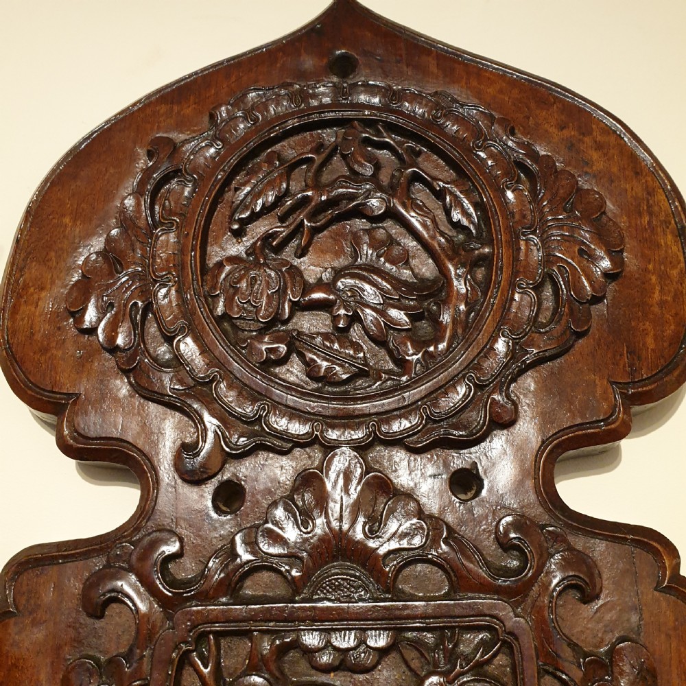 A 19th Century carved & decorated wooden stag's head  View VIII