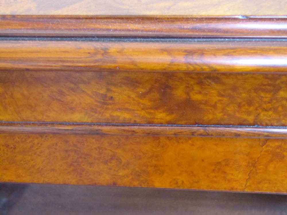 Mid-19th century amboyna & rosewood glazed bookcase. View VI