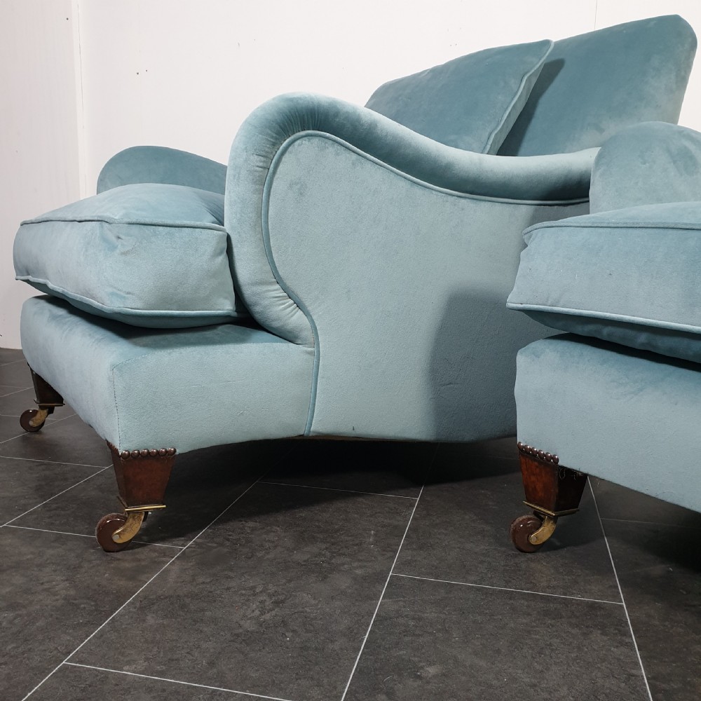 Pair of Howard style armchairs  View IV