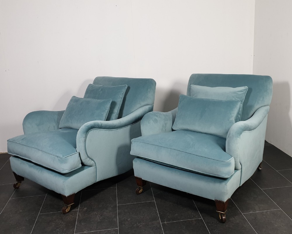 Pair of Howard style armchairs  View VI