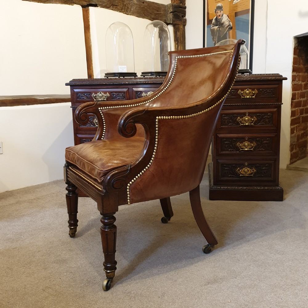 Early 19th Century Library chair -  View II