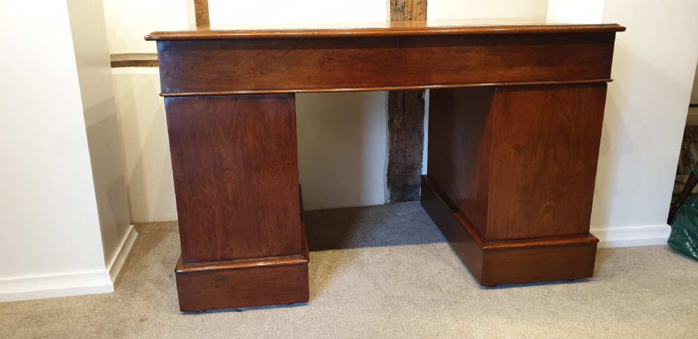 19th Century Mahogany Pedestal Desk   View IX
