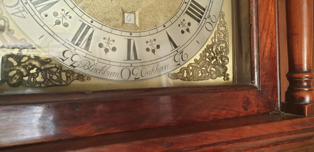 Early 18th Century  Oak Longcase Clock by Blackburn of Oakham, (County town of Rutland) View III
