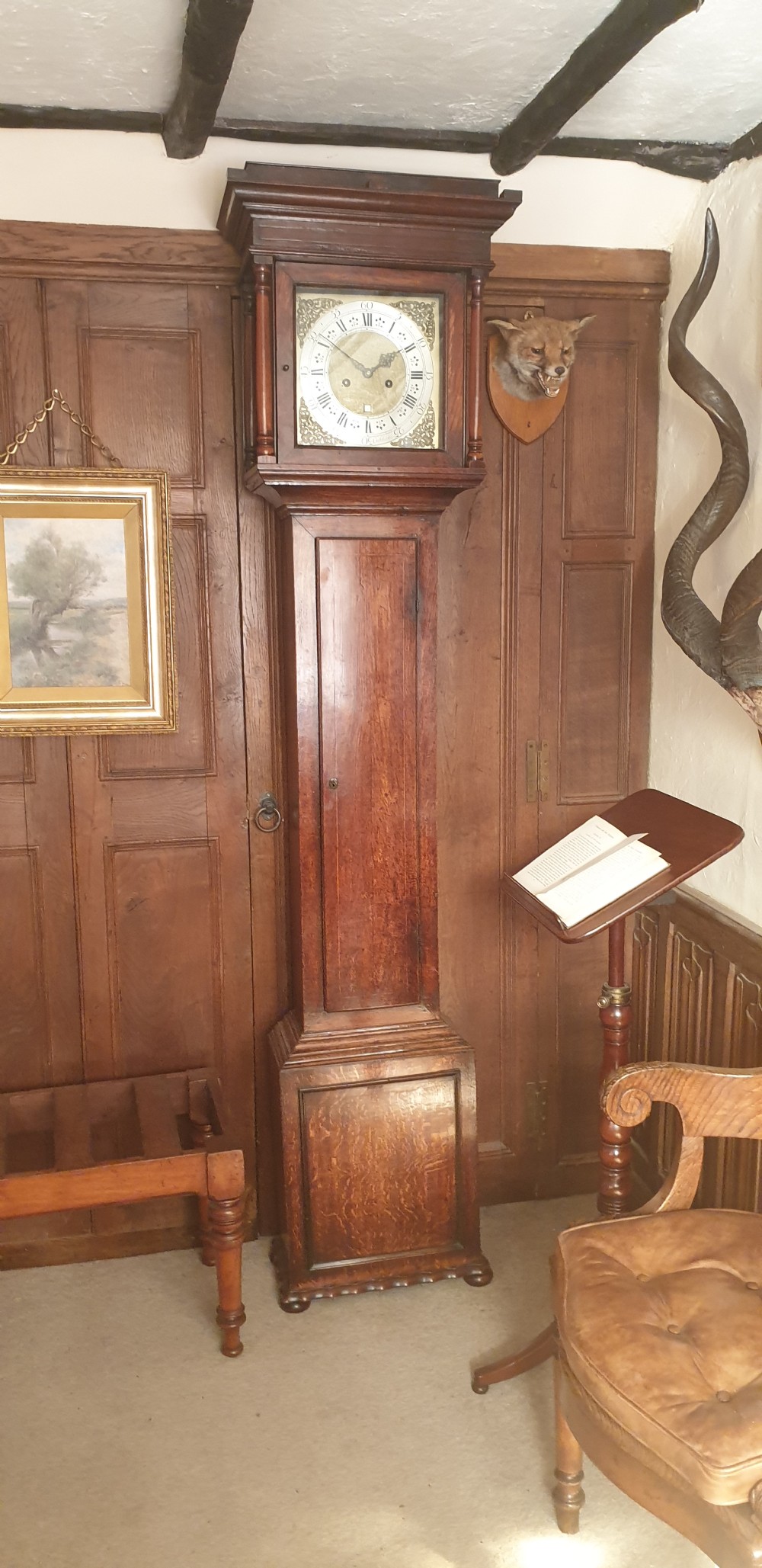 Early 18th Century  Oak Longcase Clock by Blackburn of Oakham, (County town of Rutland) View VII