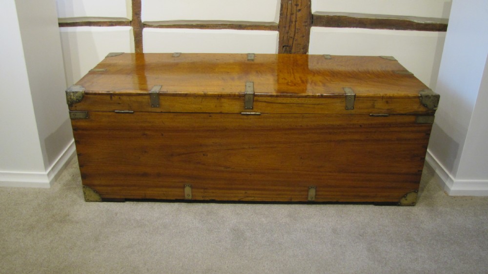 19th Century brass-bound camphor wood chest - a very large example originally owned by a family from New York. View VIII