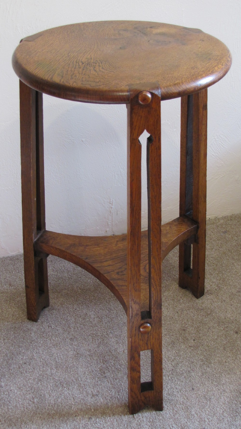 Arts & Crafts oak occasional table   View VI