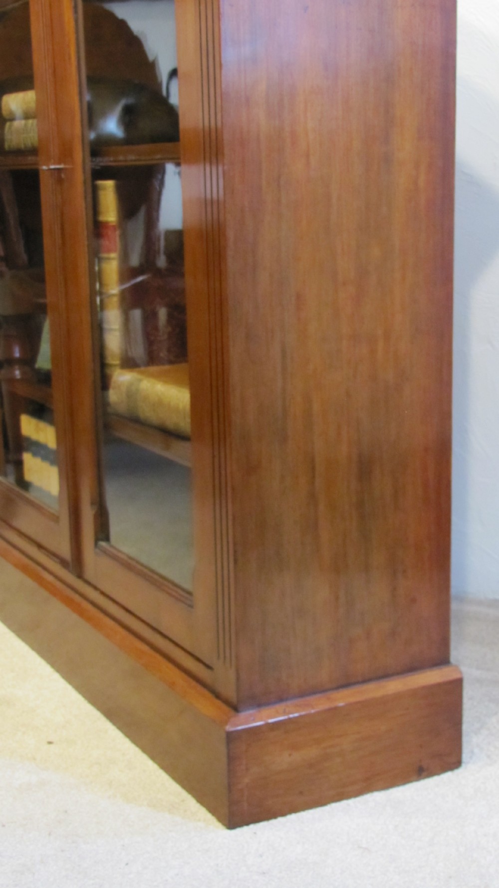 A glazed mahogany bookcase (awarded as a prize for solo singing in 1891 @ St Andrews Choir School in London)  View IV