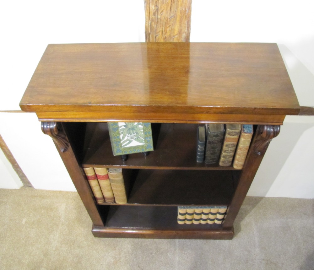 Small 19th Century walnut bookcase  View V