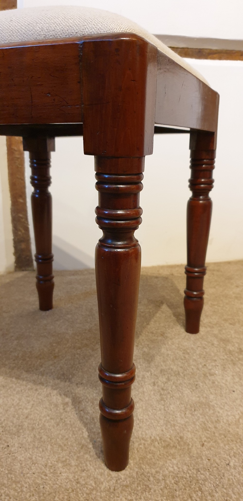  A fine quality Late Georgian mahogany stool  View IV