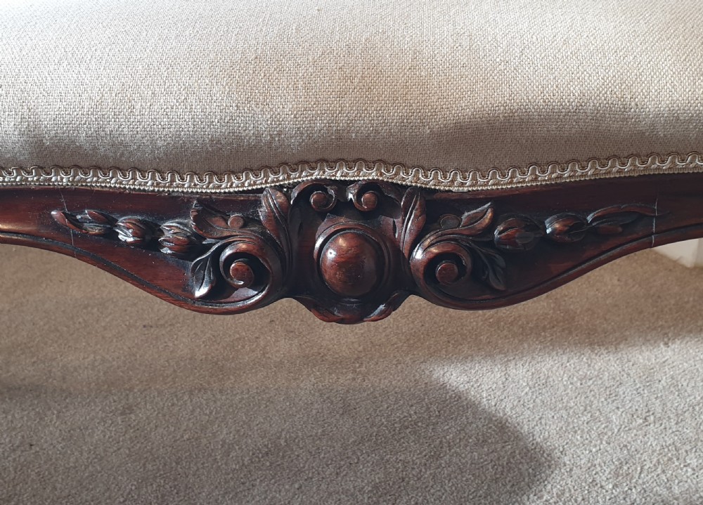 19th Century rosewood stool (over a metre in length)  View IV