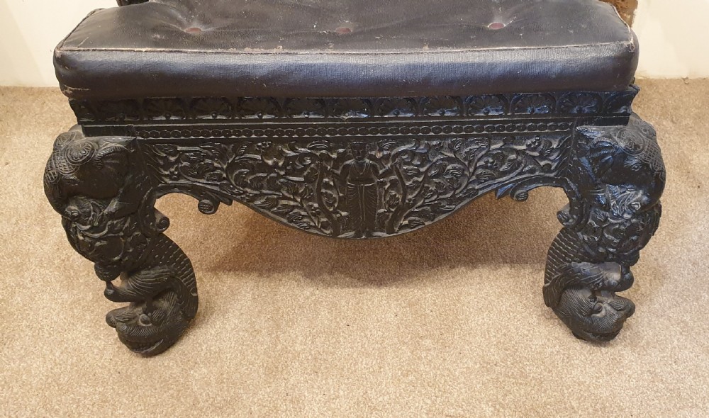 A Late 19th Century Anglo Indian Armchair  View V