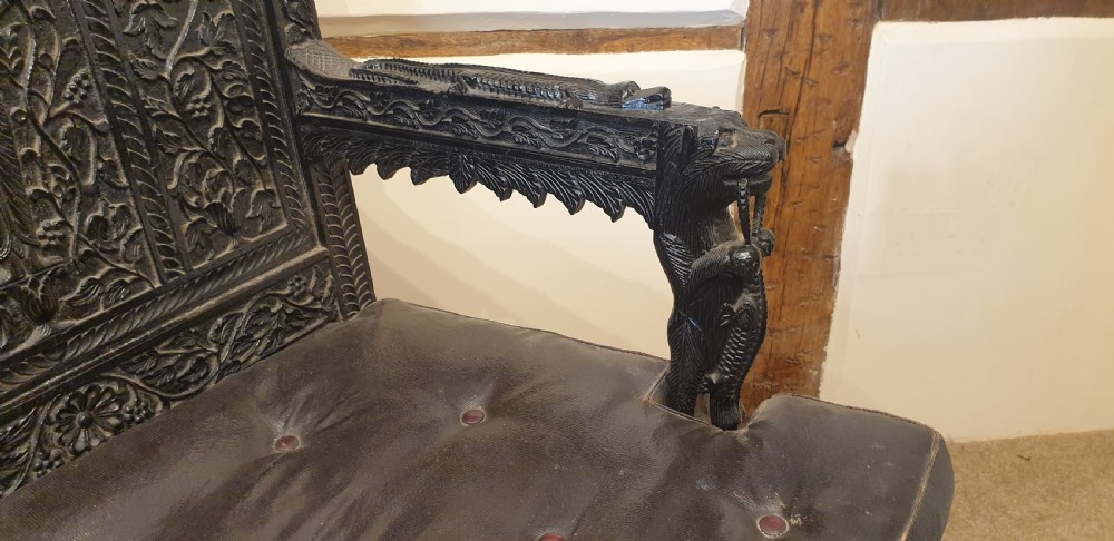 A Late 19th Century Anglo Indian Armchair  View XI