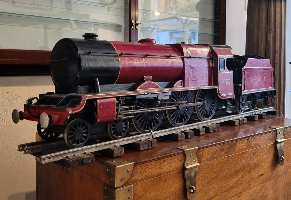 'A fine and impressive 1930's  wooden scratch-built  steam locomotive