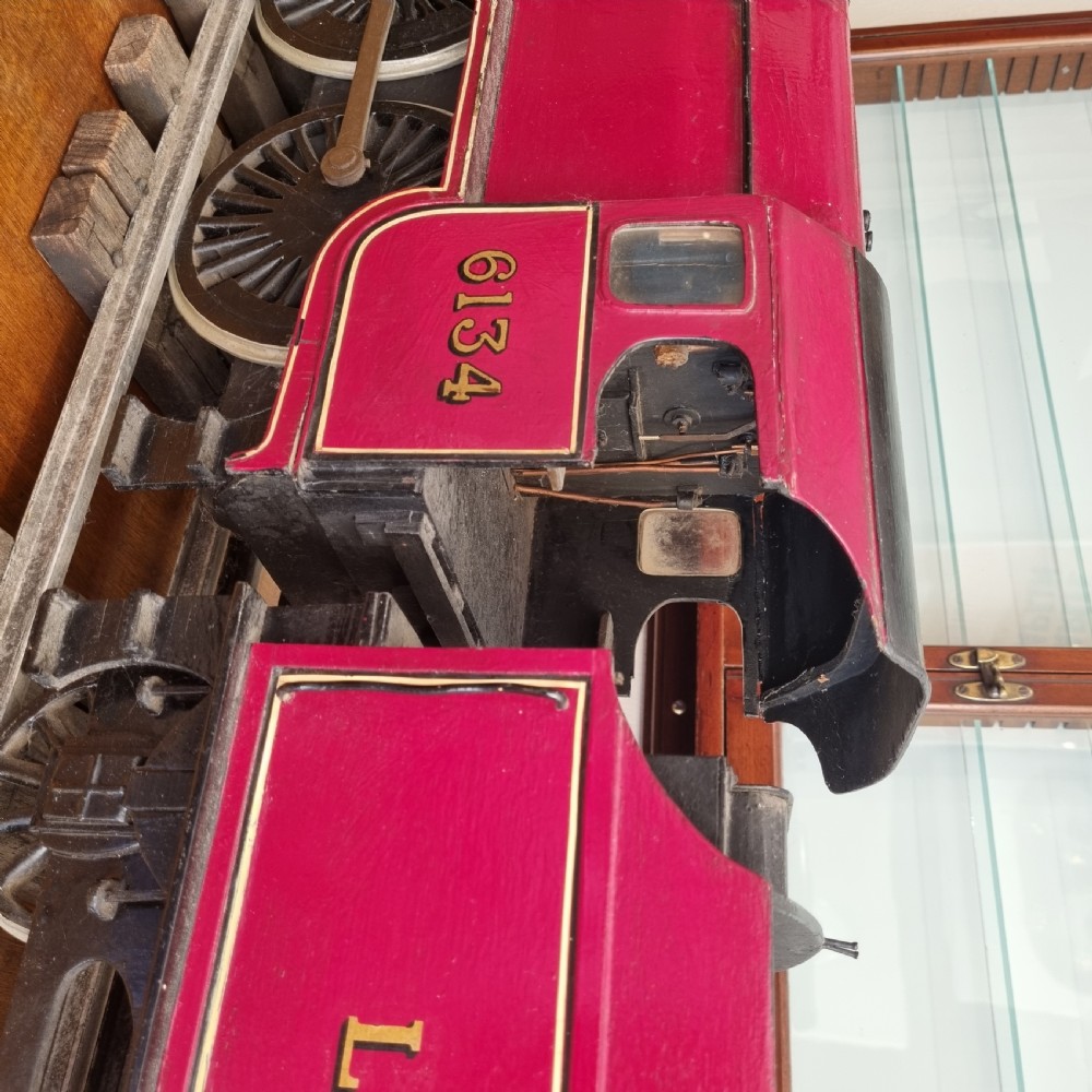 'A fine and impressive 1930's  wooden scratch-built  steam locomotive View III