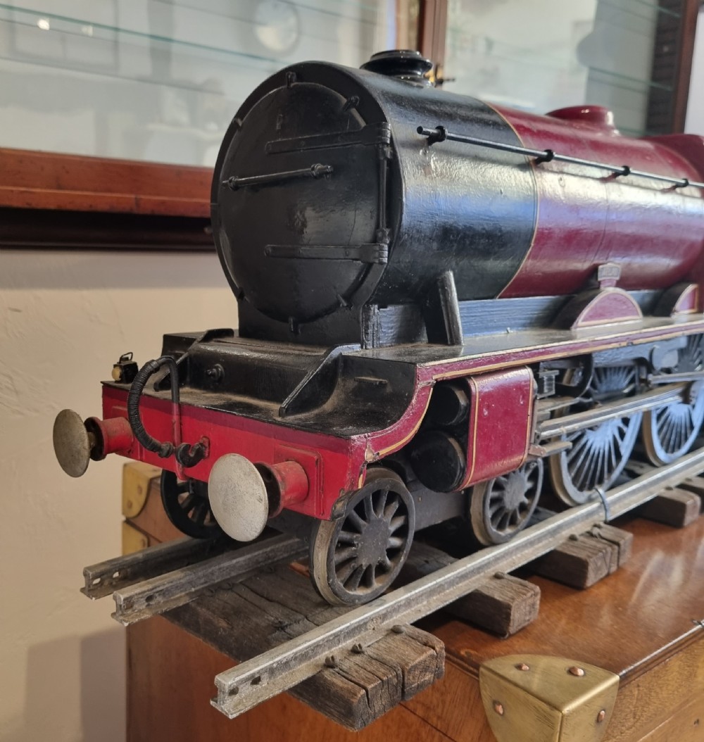 'A fine and impressive 1930's  wooden scratch-built  steam locomotive View IV