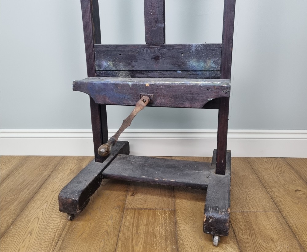 An adjustable artist's studio easel  View III