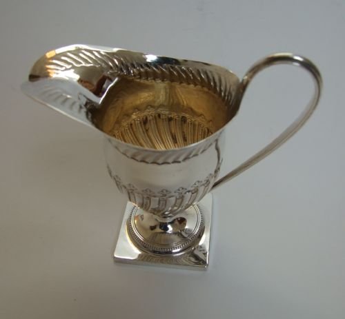 fig 1. Superb Charles Stuart Harris silver cream jug.