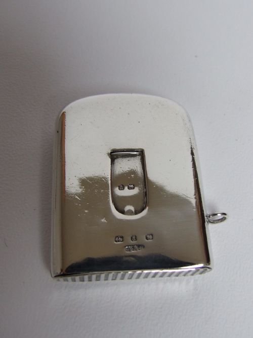 Rare Victorian Silver Sliding Vesta.