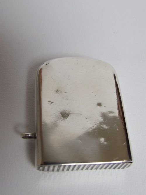 fig 1. Rare Victorian silver sliding vesta.