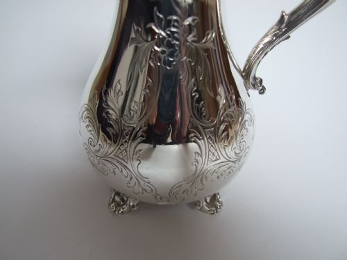 fig 1. A magnificent early Victorian silver cream jug.