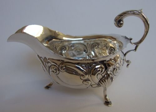 A Delightful Edwardian Sauce/gravy Boat of Good Guage.