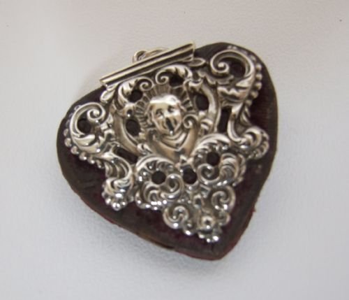 A Rare Victorian Chester Silver Pincushion.