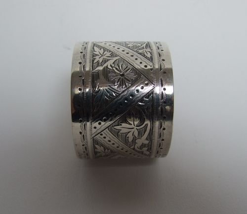 Rare Victorian 'Jubilee' Silver Napkin Ring.