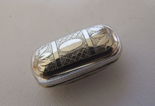 A Fine George III Regency Period Silver Vinigrette.