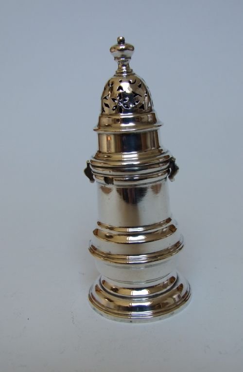 A Good Hallmarked Silver Bayonet Fitting Pepper Caster.