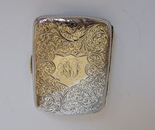 A Quality Victorian Silver Cigarette Case.