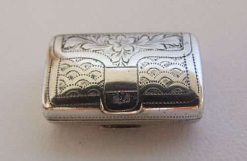 A Rare William IV Silver 'Valise' Vinigrette.