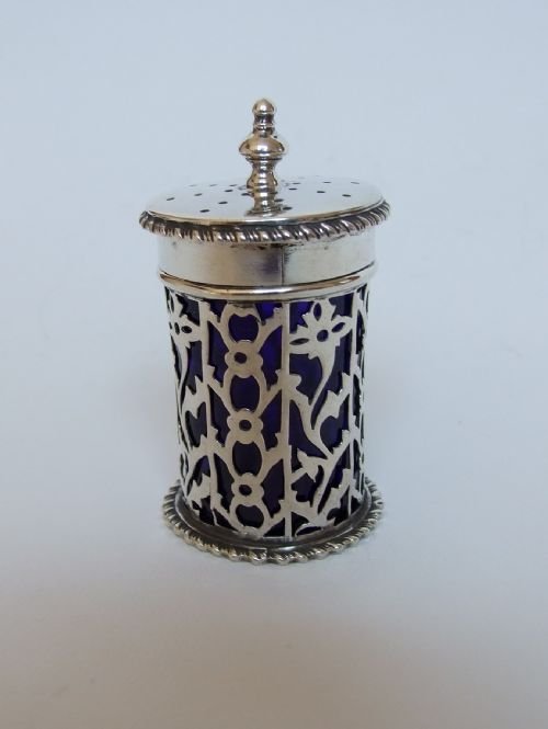 An Attractive Pierced Silver Pepper Pot by Goldsmiths & Silversmiths Co.