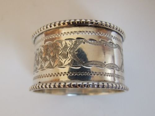 A Fine Mappin & Webb Victorian Silver Napkin Ring.