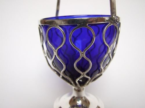 fig 1. A gorgeous Edwardian silver sweetmeat basket.