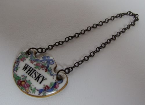 A Superb Porcelaine Decanter Label by T. Goode & Co.