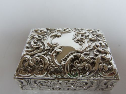 fig 1. A rare Edwardian silver double set miniature Patience box.