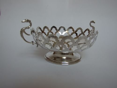 An Unusual Arts & Crafts Pierced Silver Bowl.