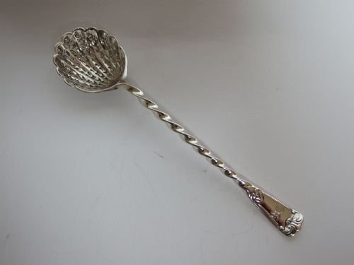 A Superb Victorian Silver Sifter Spoon by George Adams.