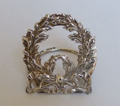A Lovely Chester Silver Menu Card Holder.