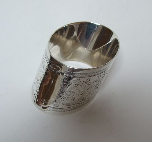 A Superb Quality Victorian Silver Napkin Ring.