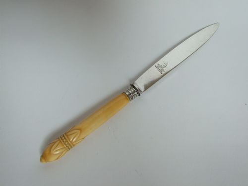 A Stunning Georgian Silver Bladed Letter Opener.