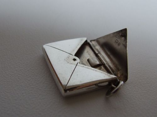 fig 1. A delightful Edwardian silver stamp case.