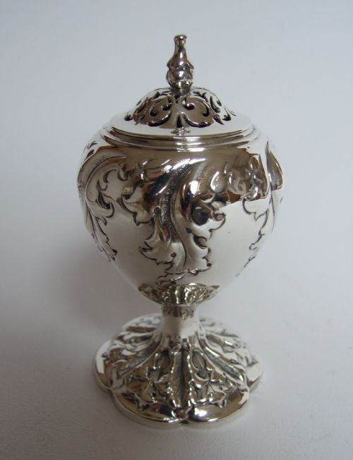 A Lovely Early Victorian Silver Pepper Caster.