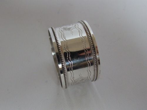An Attractive First World War Silver Napkin Ring.