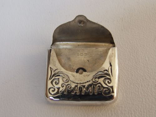 fig 1. A delightful First World War silver stamp case.