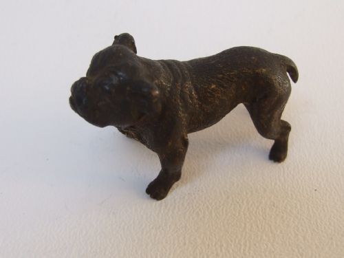 An Austrian Bergman Miniature Bronze 'Butcher's Dog'.