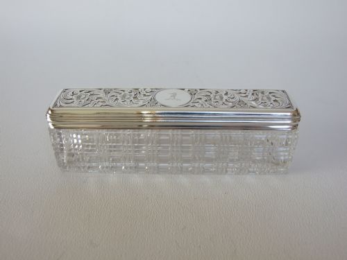 A Superb Georgian Pierced Silver Dressing Table Jar.