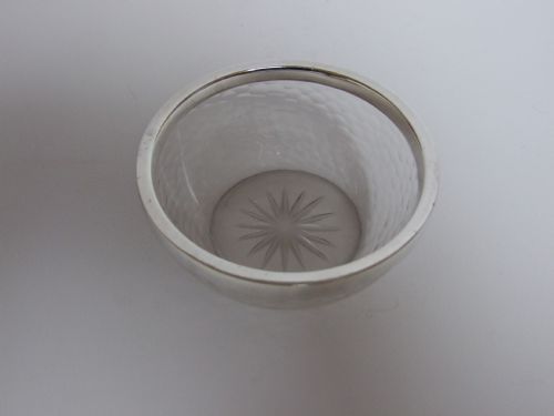 fig 1. A gorgeous silver rimmed bowl in the Arts & Crafts style.